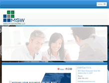 Tablet Screenshot of mswadvisors.com
